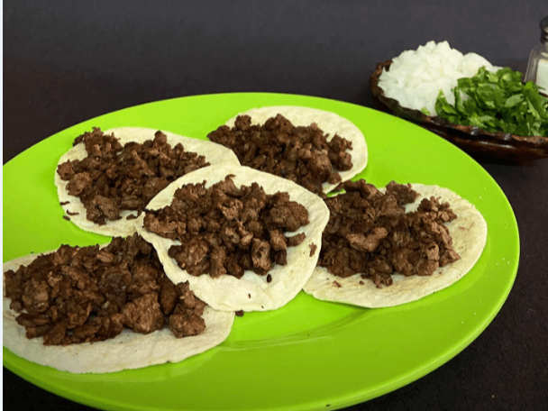 4 Tacos de Bistec..