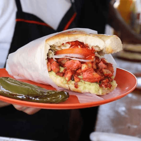 lonche de adobada
