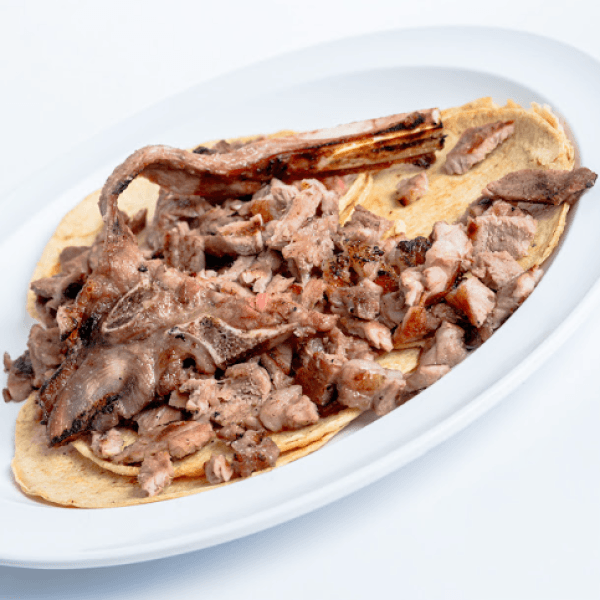 T-BONE CON QUESO  (3) TACOS 300grs