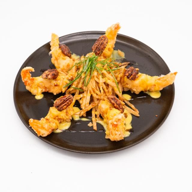 Camarones en Salsa de Mostaza