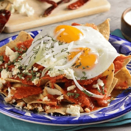 Chilaquiles con huevo