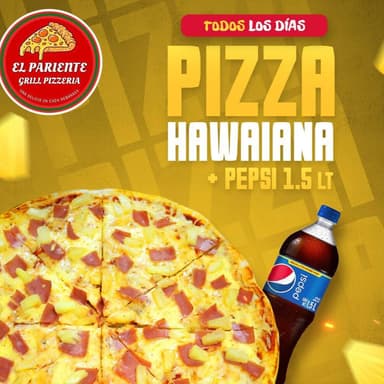 1 PIZZA HAWAIANA MAS 1 PEPSI 1.5LT