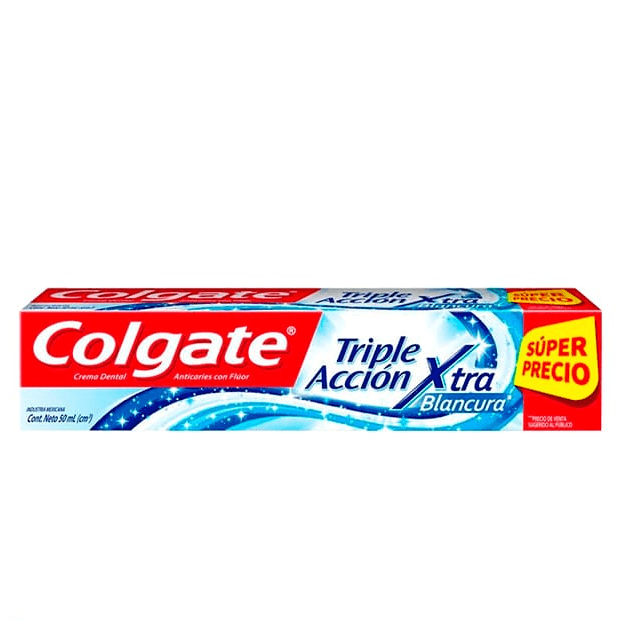 Pasta Colgate Triple Acción Extra Blancura