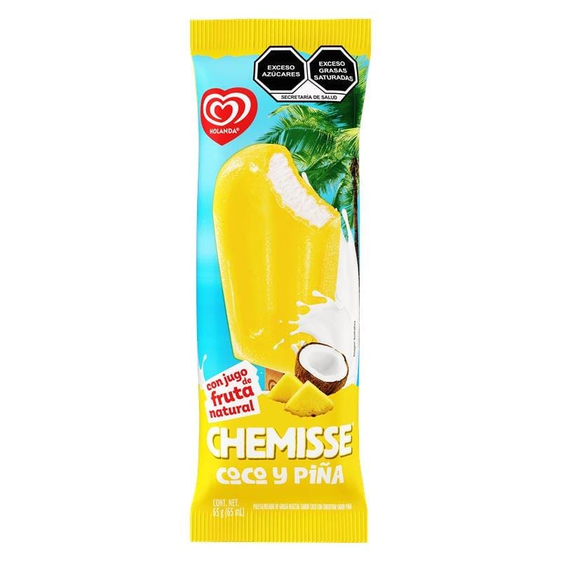 PALETA HOLANDA CHEMISSE PINA COCO 65 ML