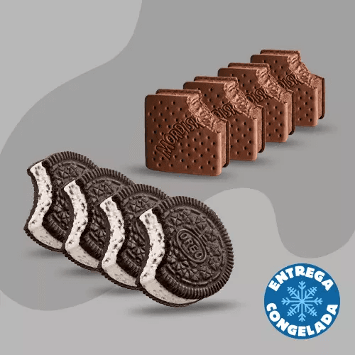 4 Mordisko Chocolate + 4 Mordisko OREO