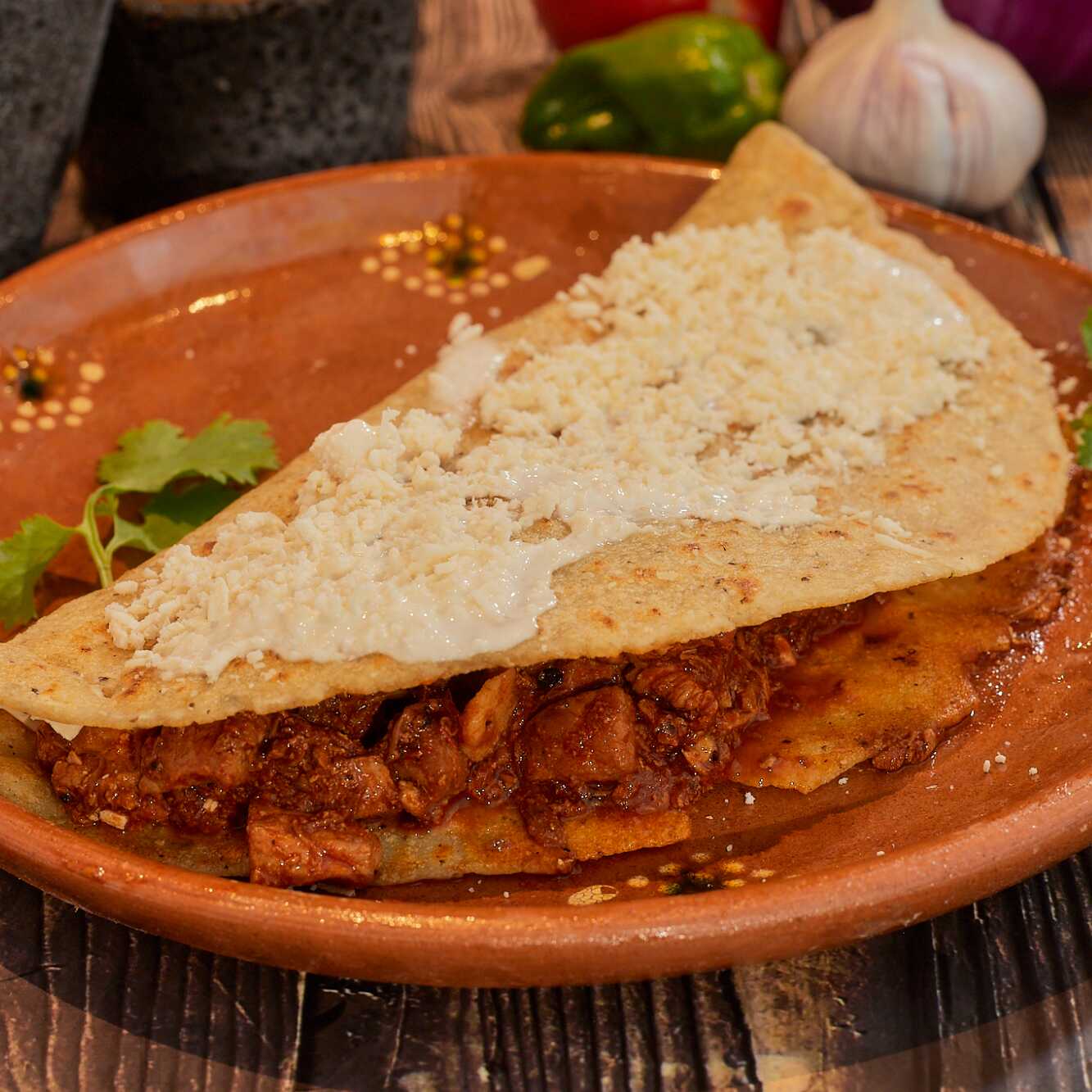 Quesadilla Preparada con Guisado