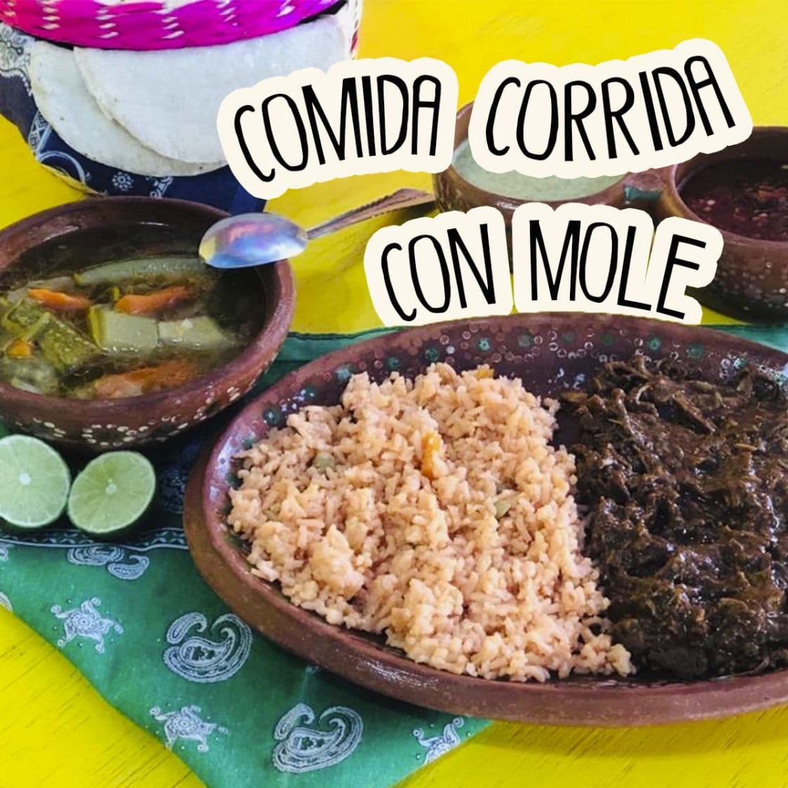 Comida Corrida con Mole