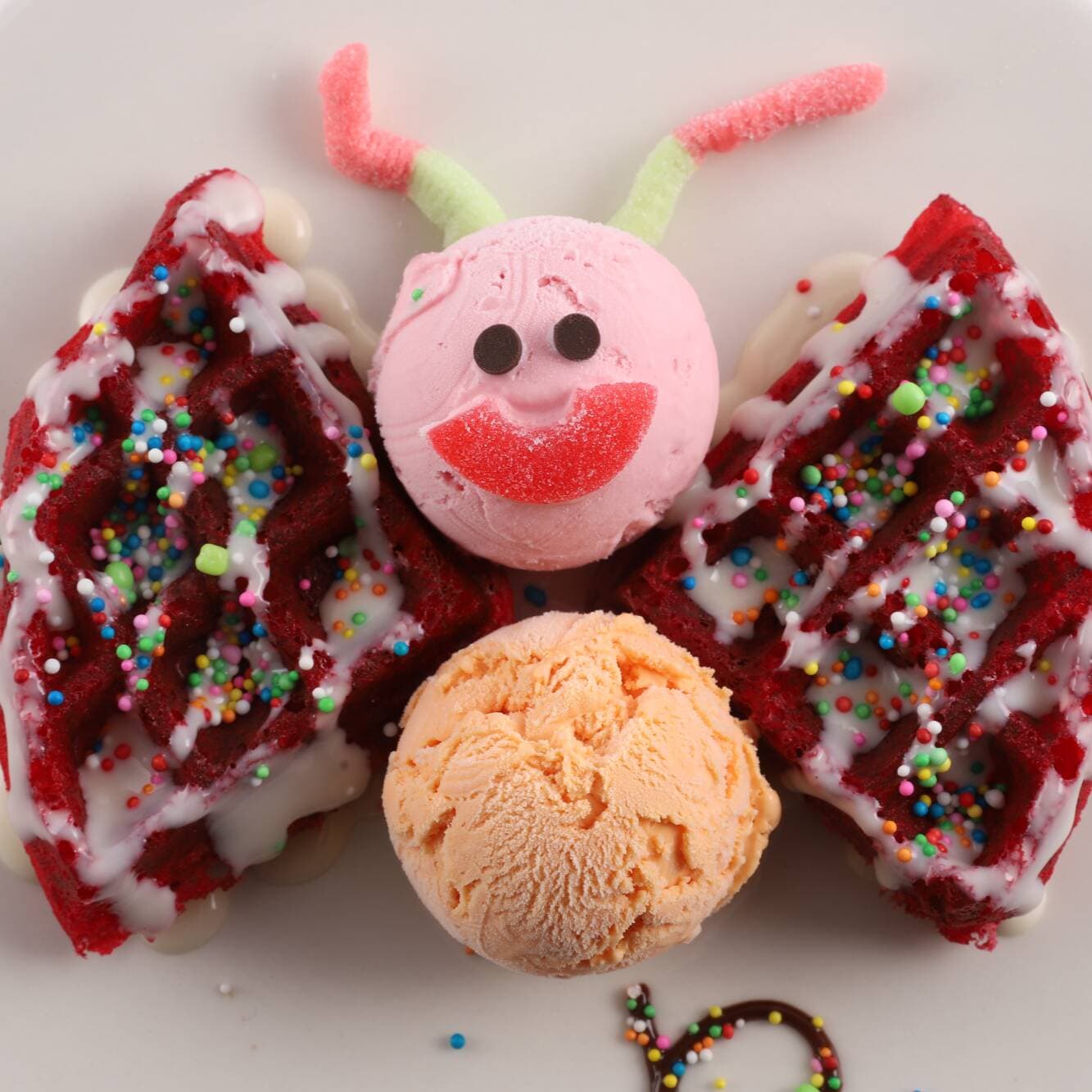 Infantil Waffle Mariposa