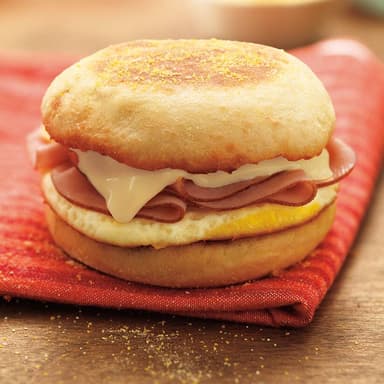 Muffin Ingles con Jamón
