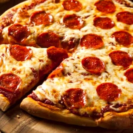 Pizza individual de peperoni