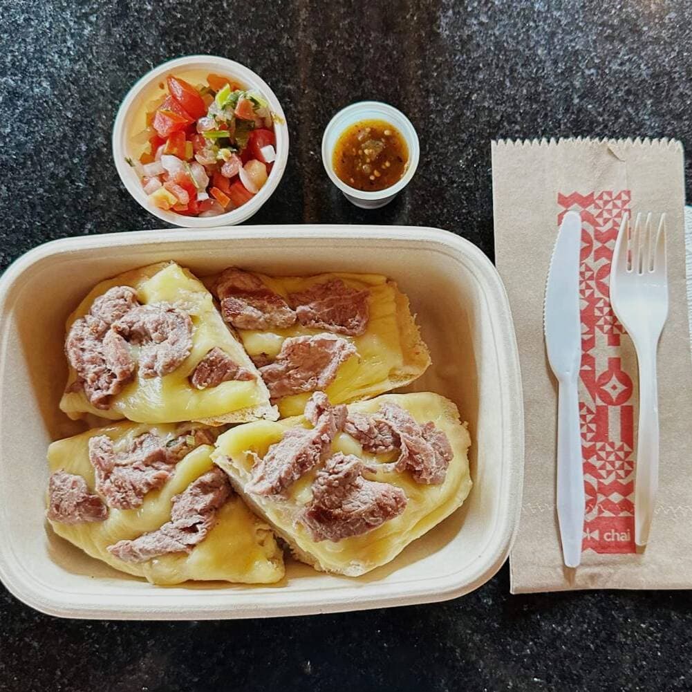 Molletes Arrachera