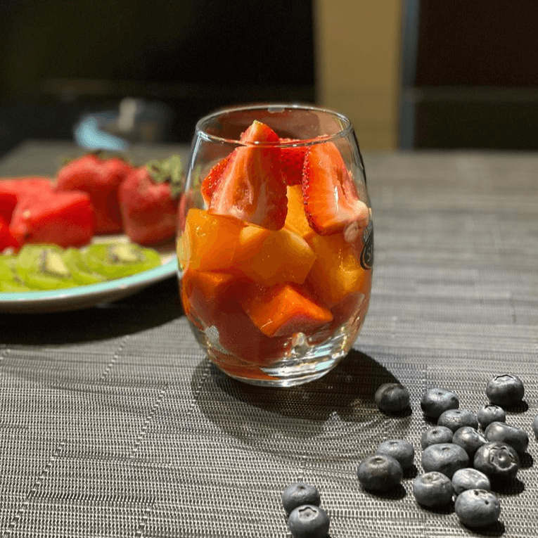 Vaso de fruta