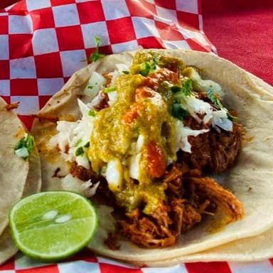 Taco de Maíz de Birria Sin Grasa