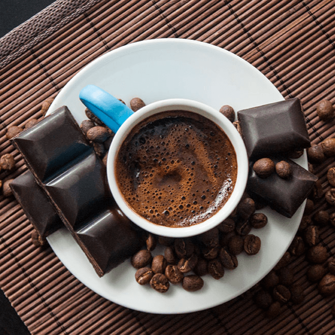 Café americano con chocolate 12 oz
