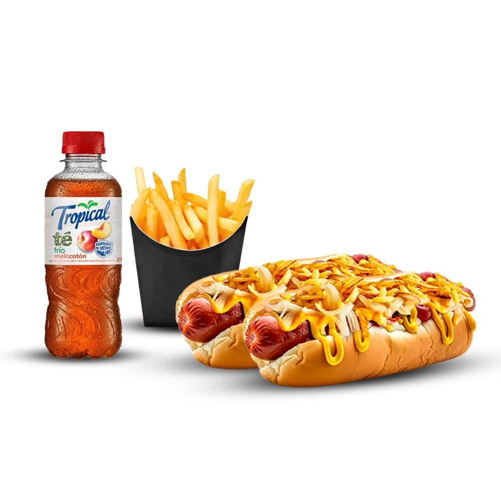 Combo 4 ( 2 Monster Dog + Papas + Té)