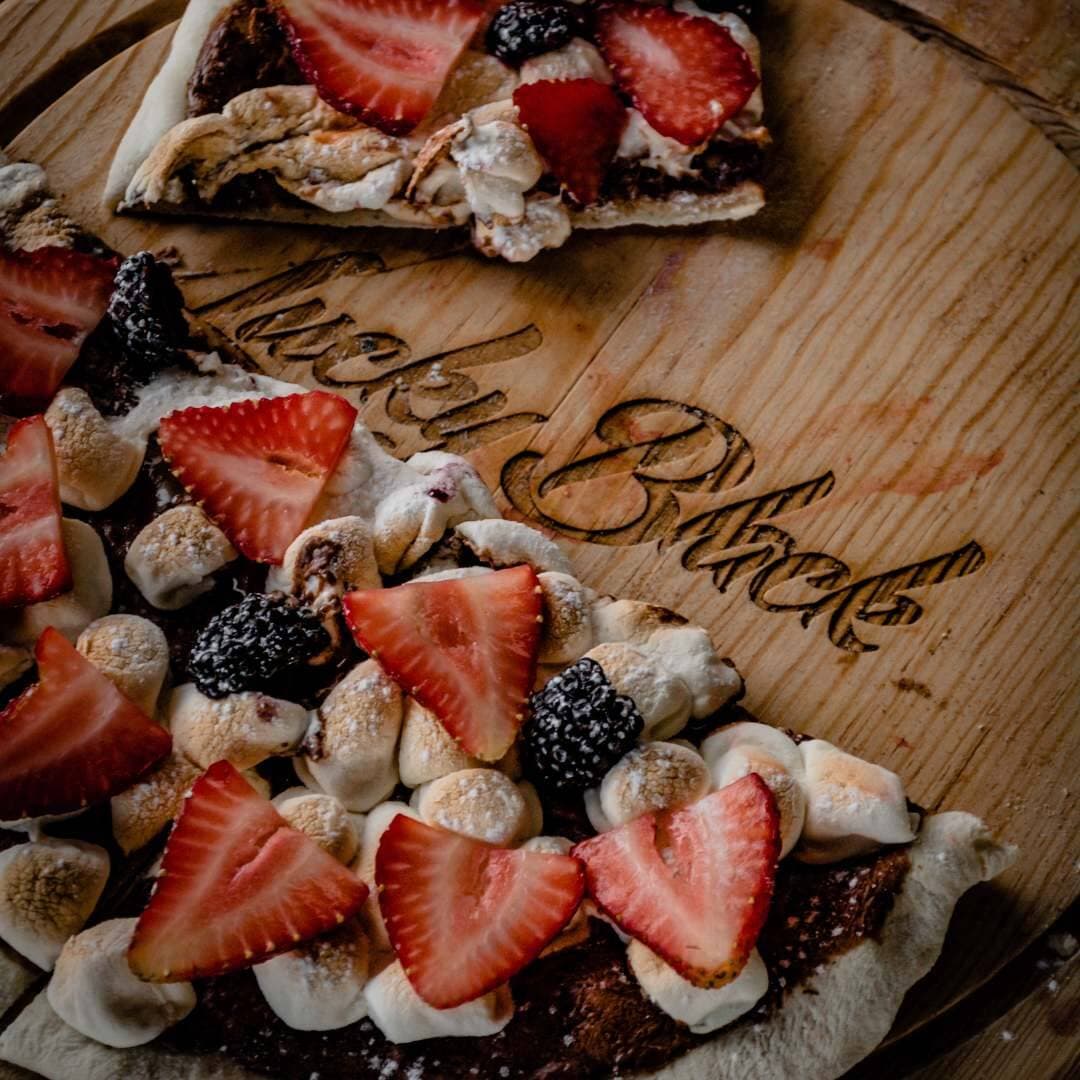 Mini pizza de nutella