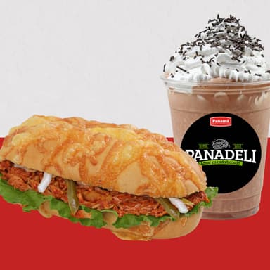Baguetin De Cochinita + Frapuccino Moka
