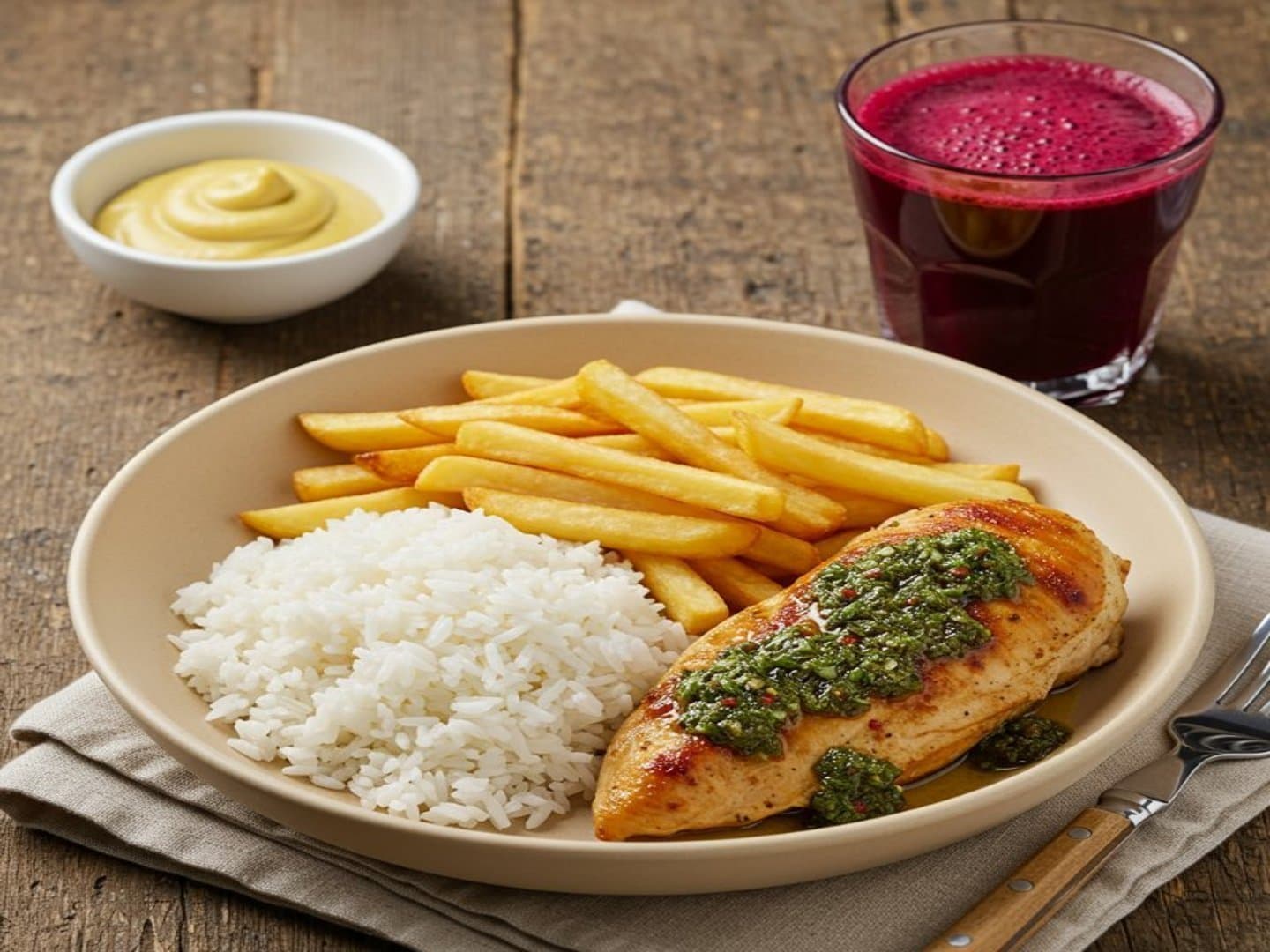El Pollo Chimichurri + bebida