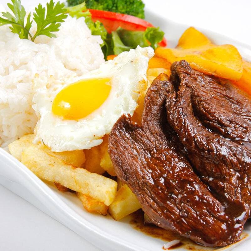 BISTEC A LO POBRE + BEBIDA PERSONAL