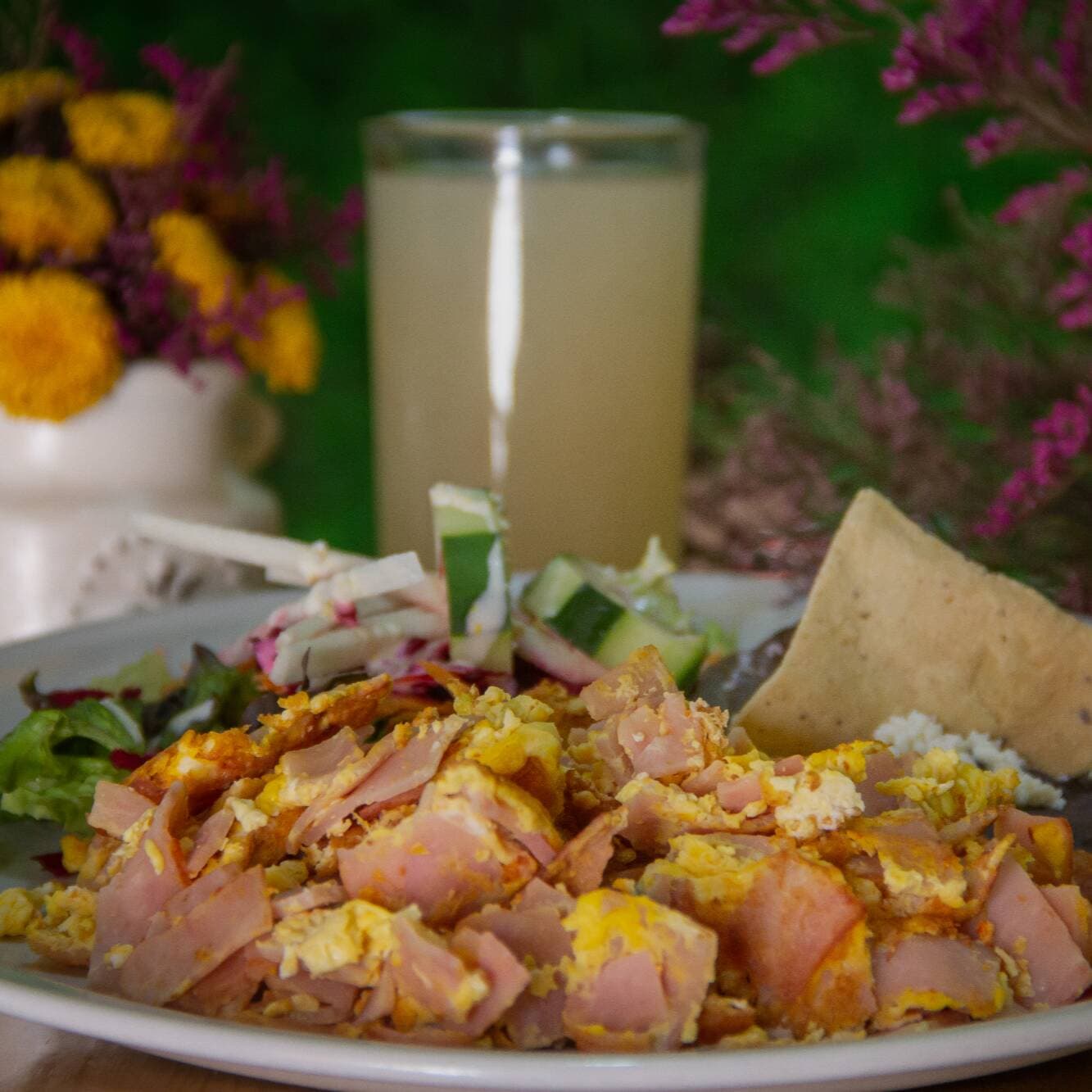 Huevos con tocino
