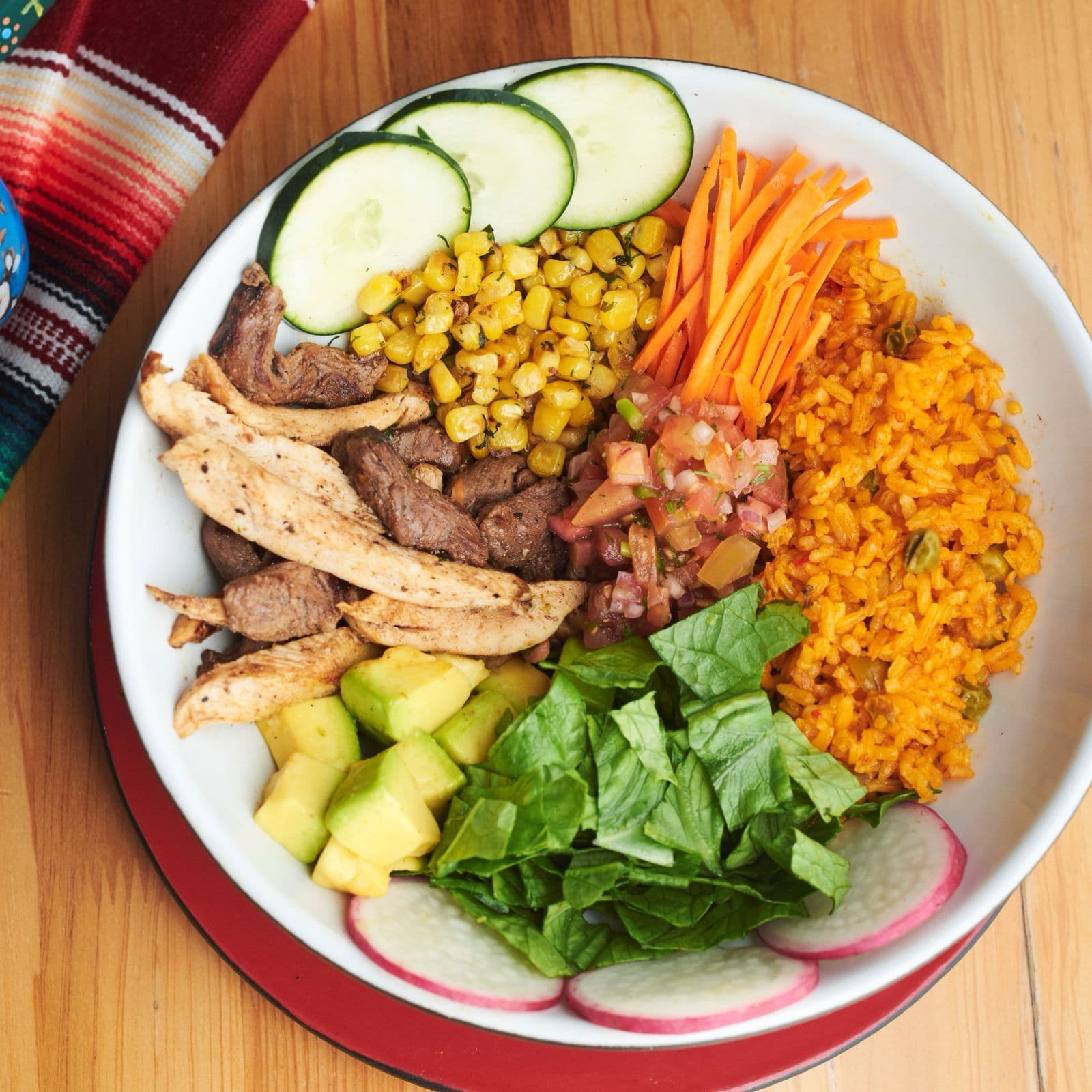 Bowl carne pollo grill