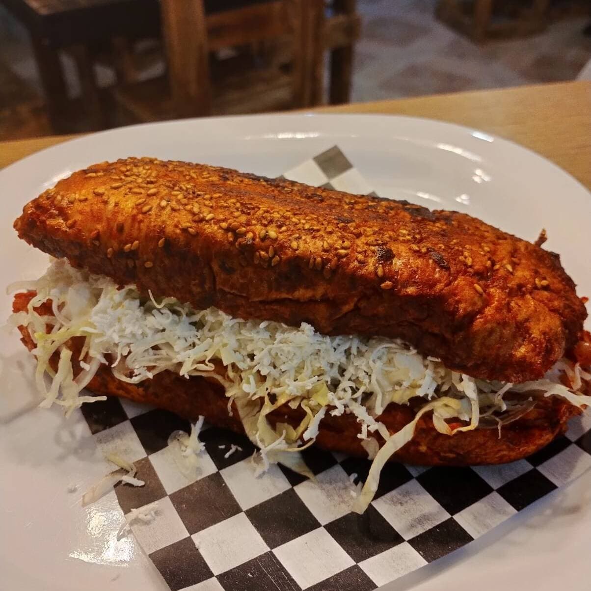 Pambazo de Papa con Longaniza