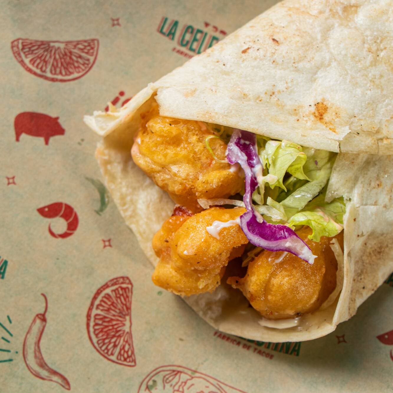 Burrito de Camarón Capeado