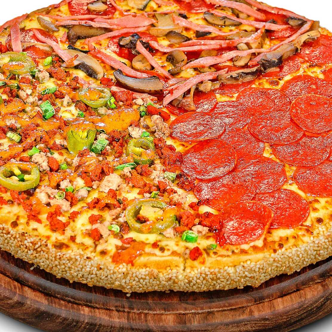 Pizza Triple Max Familiar 3 Especialidades!!