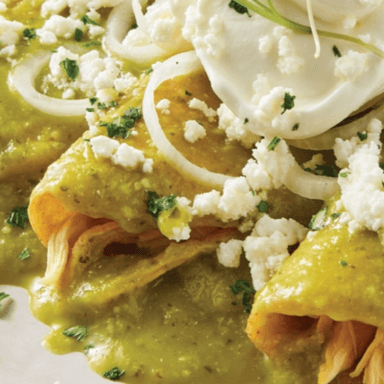 Enchiladas Verdes.(corrida)