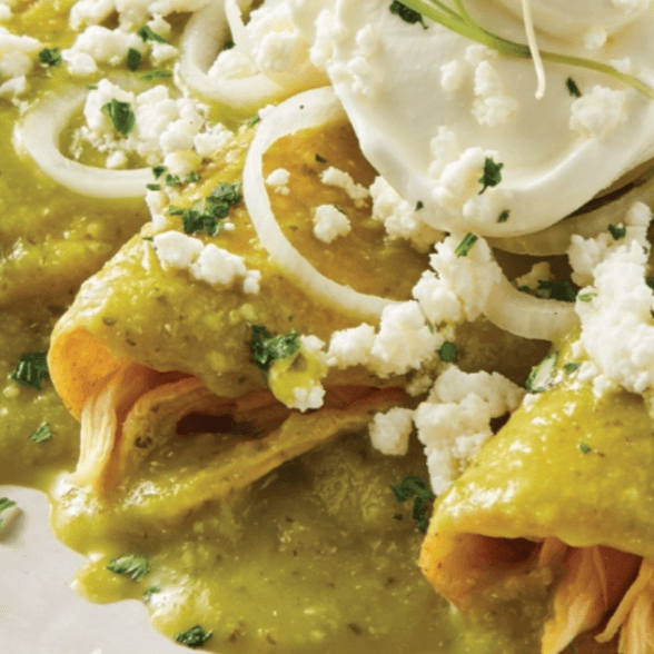 Enchiladas Verdes.(corrida)