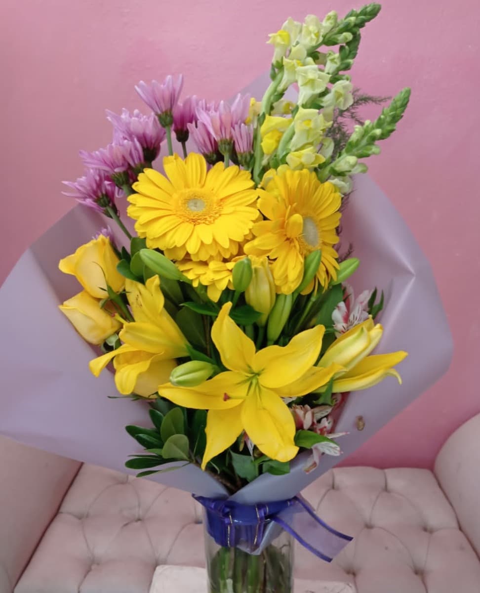 Bouquet Amarillo | QUITAR Florero