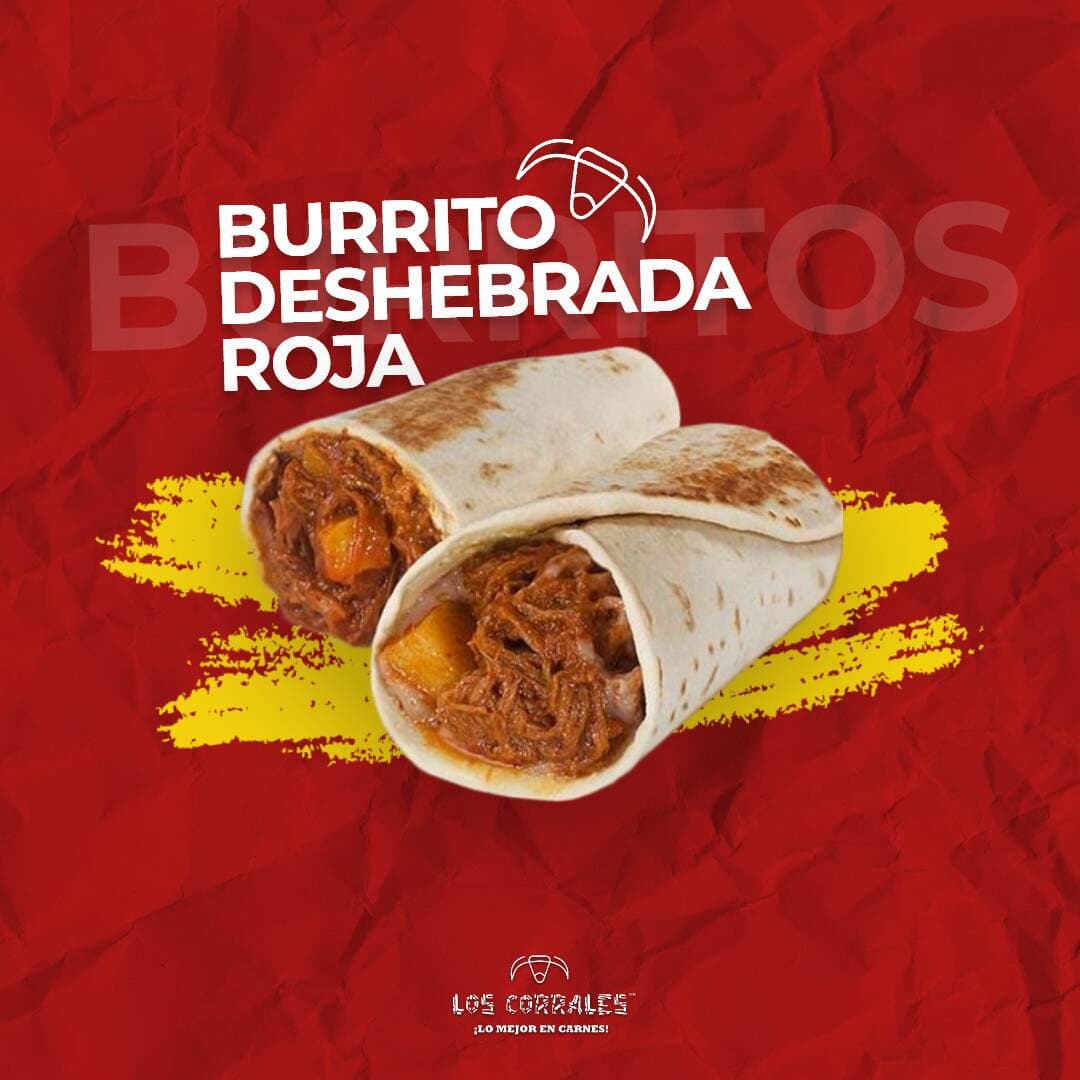 Burrito Deshebrada Roja