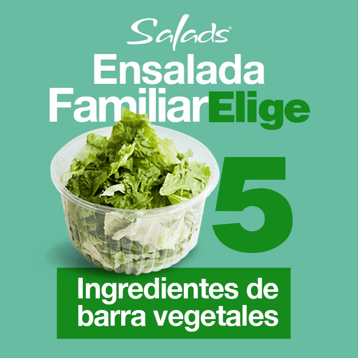 Ensalada Sin Proteína Familiar
