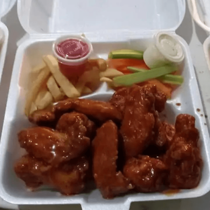 Alitas Bufalo, Mango Habanero o Bbq