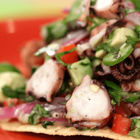 Tostada de Pulpo