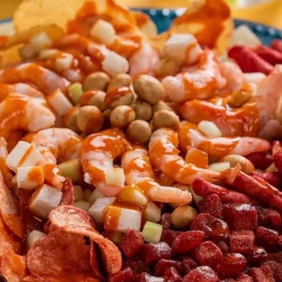 PAPAS PREPARADAS CON CAMARONES