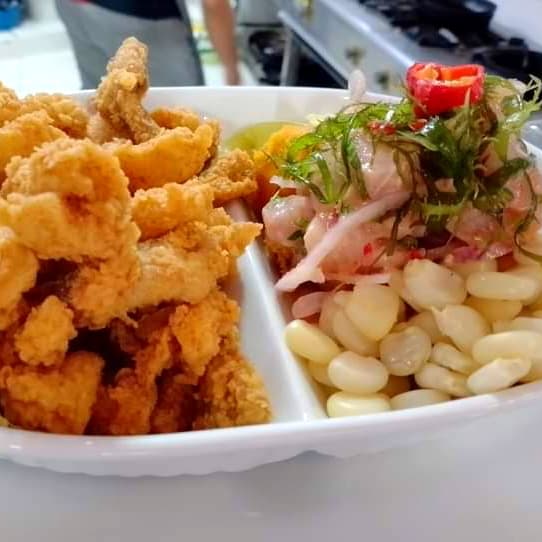 Dúo: Ceviche de Pescado + Chicharrón de Pota