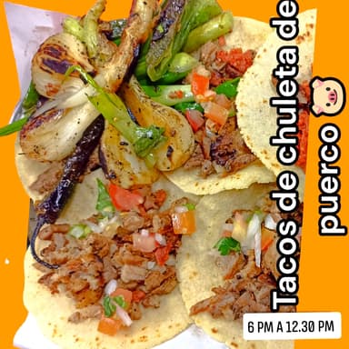 Taco de chuleta fresca