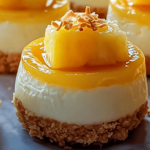 Mini Cheesecake De Piña