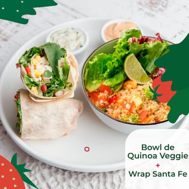 1/2 Quinoa Veggie + 1/2 Wrap Santa Fe