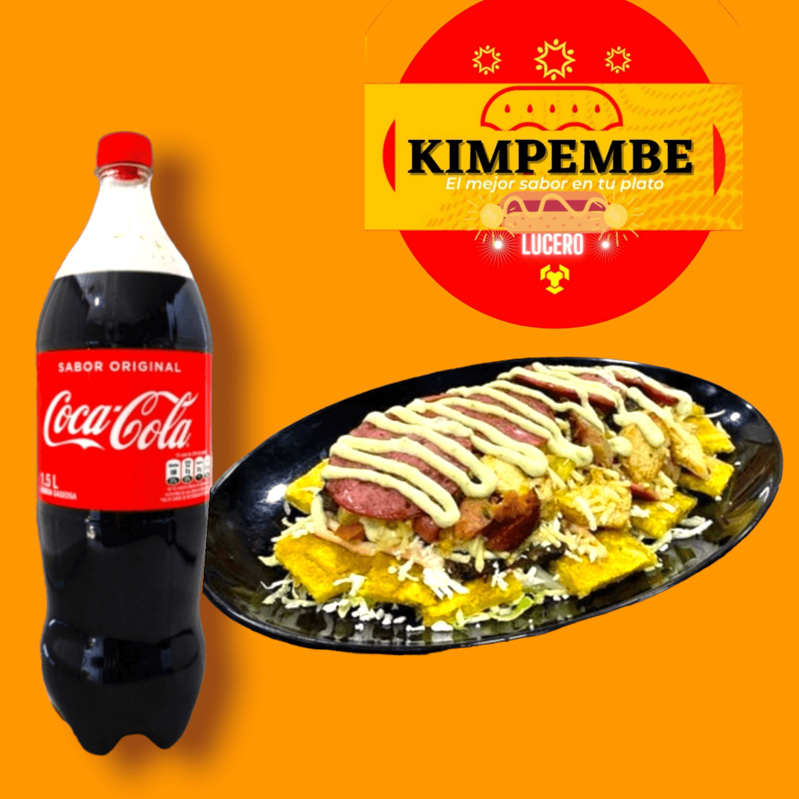 Patacon (4) Carnes + Gaseosa 1,5 lt