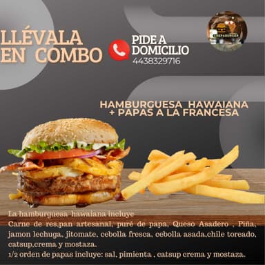 Hawaiana con Papas