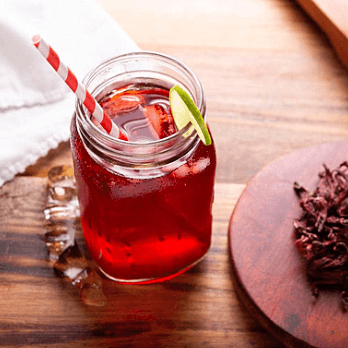 Agua de Jamaica en Bolsa.