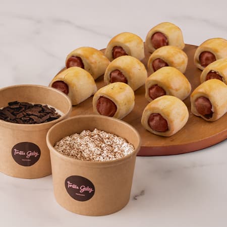 Cuchareable Gaby + Enrollado de Hot Dog