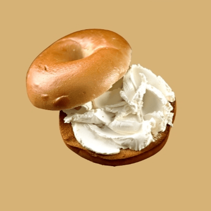 Bagel con Queso Crema y Mermelada