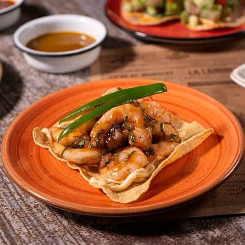 Tostada de camarón (1pz)