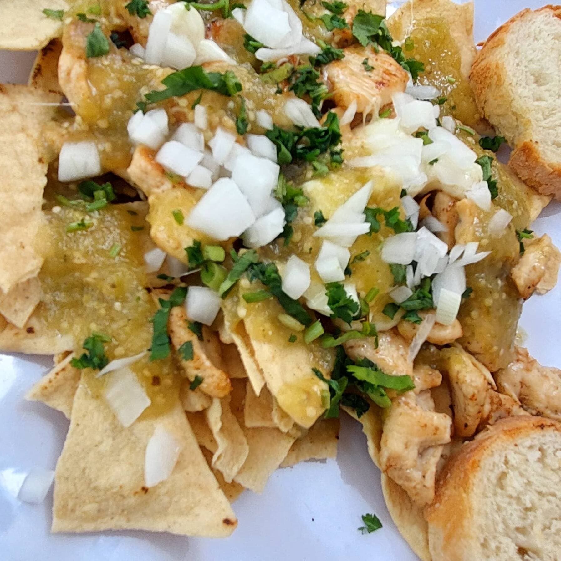 Chilaquiles Verdes Arrachera