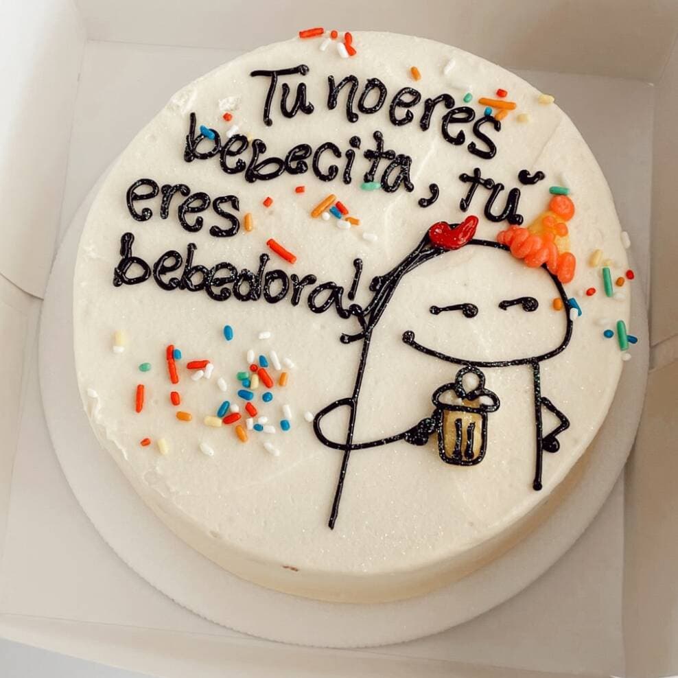 Mini Pastel - Tu no Eres Bebecit@,tu Eres Bebedor@