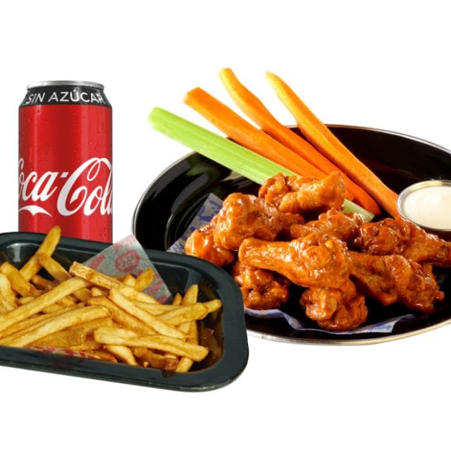 Alitas Personales + Refresco + Papas