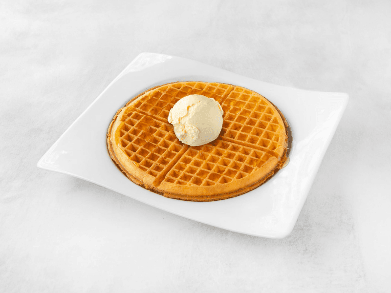 Waffle Sencillo con Helado
